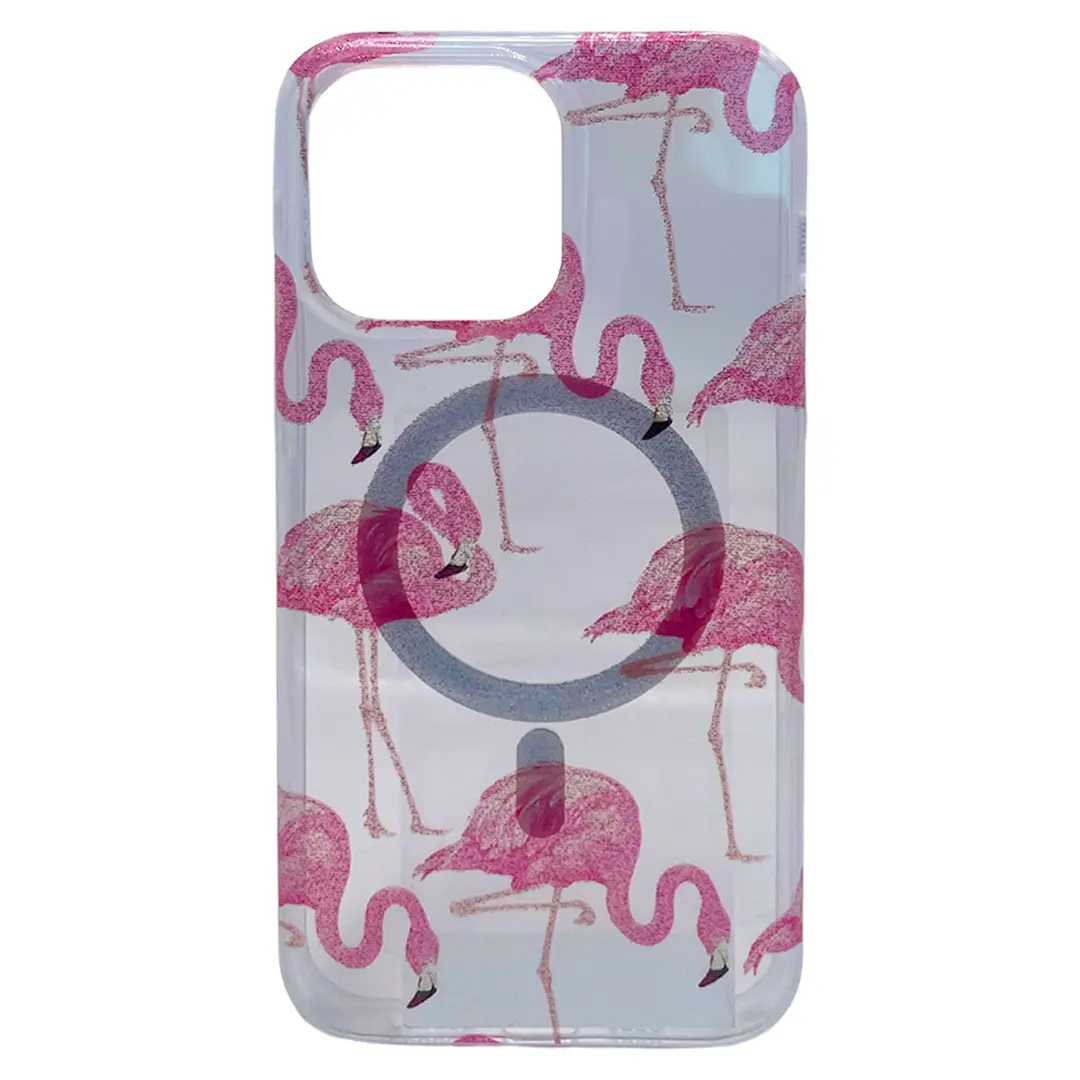 iPhone 15 Pro Max/iPhone 14 Pro Max Designed Case MagSafe Flamingo